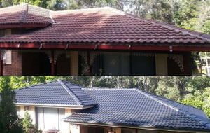 roof painting before and after