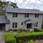 Roof painting before and after